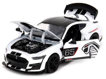 2020 Ford Mustang Shelby GT500 #65 White with Black Top and Stripes "Ford Performance" "Bigtime Muscle" Series 1/24 Diecast Model Car by Jada <h2>2020 Jada</h2> <p>High-quality perfect for collectors