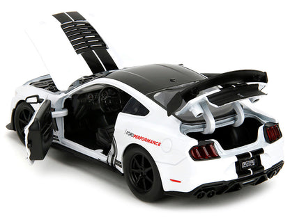 2020 Ford Mustang Shelby GT500 #65 White with Black Top and Stripes "Ford Performance" "Bigtime Muscle" Series 1/24 Diecast Model Car by Jada <h2>2020 Jada</h2> <p>High-quality perfect for collectors