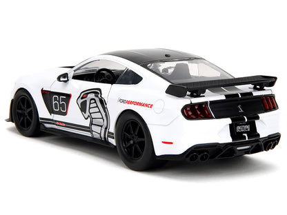 2020 Ford Mustang Shelby GT500 #65 White with Black Top and Stripes "Ford Performance" "Bigtime Muscle" Series 1/24 Diecast Model Car by Jada <h2>2020 Jada</h2> <p>High-quality perfect for collectors