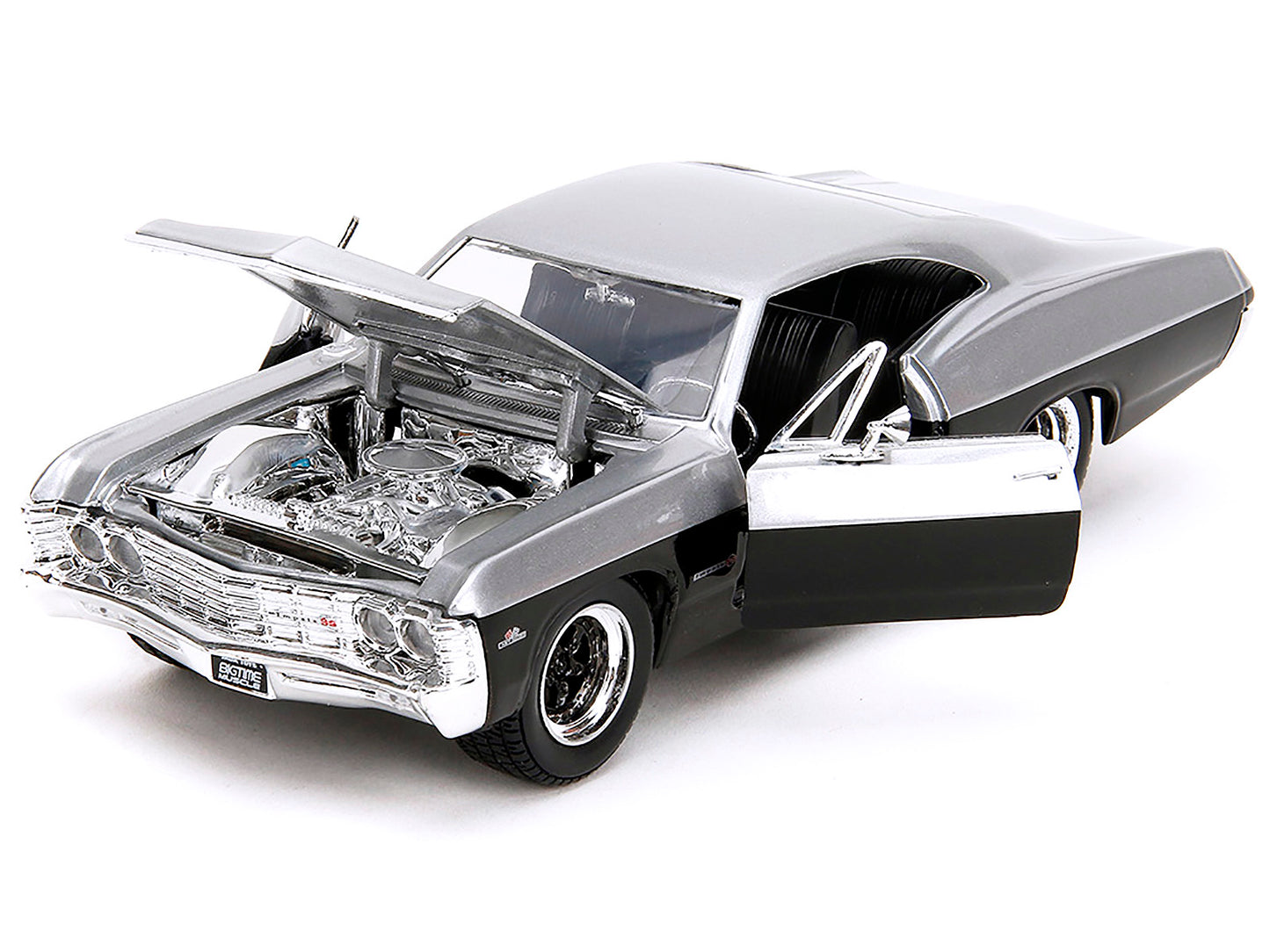 1967 Chevrolet Impala SS Silver Metallic and Black "Bigtime Muscle" Series 1/24 Diecast Model Car by Jada <h2>1967 Jada</h2> <p>High-quality perfect for collectors enthusiasts. Features detailed inter