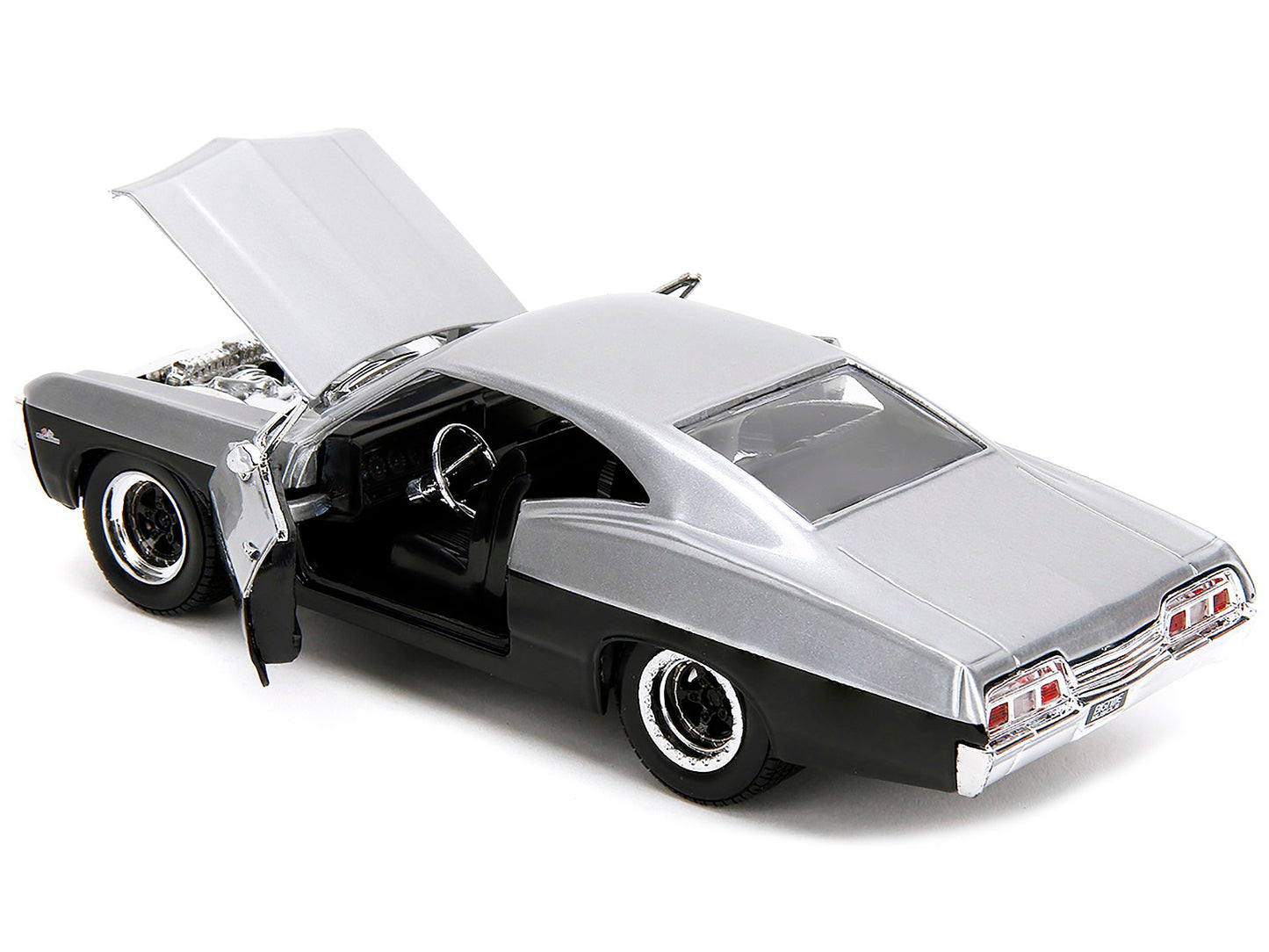 1967 Chevrolet Impala SS Silver Metallic and Black "Bigtime Muscle" Series 1/24 Diecast Model Car by Jada <h2>1967 Jada</h2> <p>High-quality perfect for collectors enthusiasts. Features detailed inter