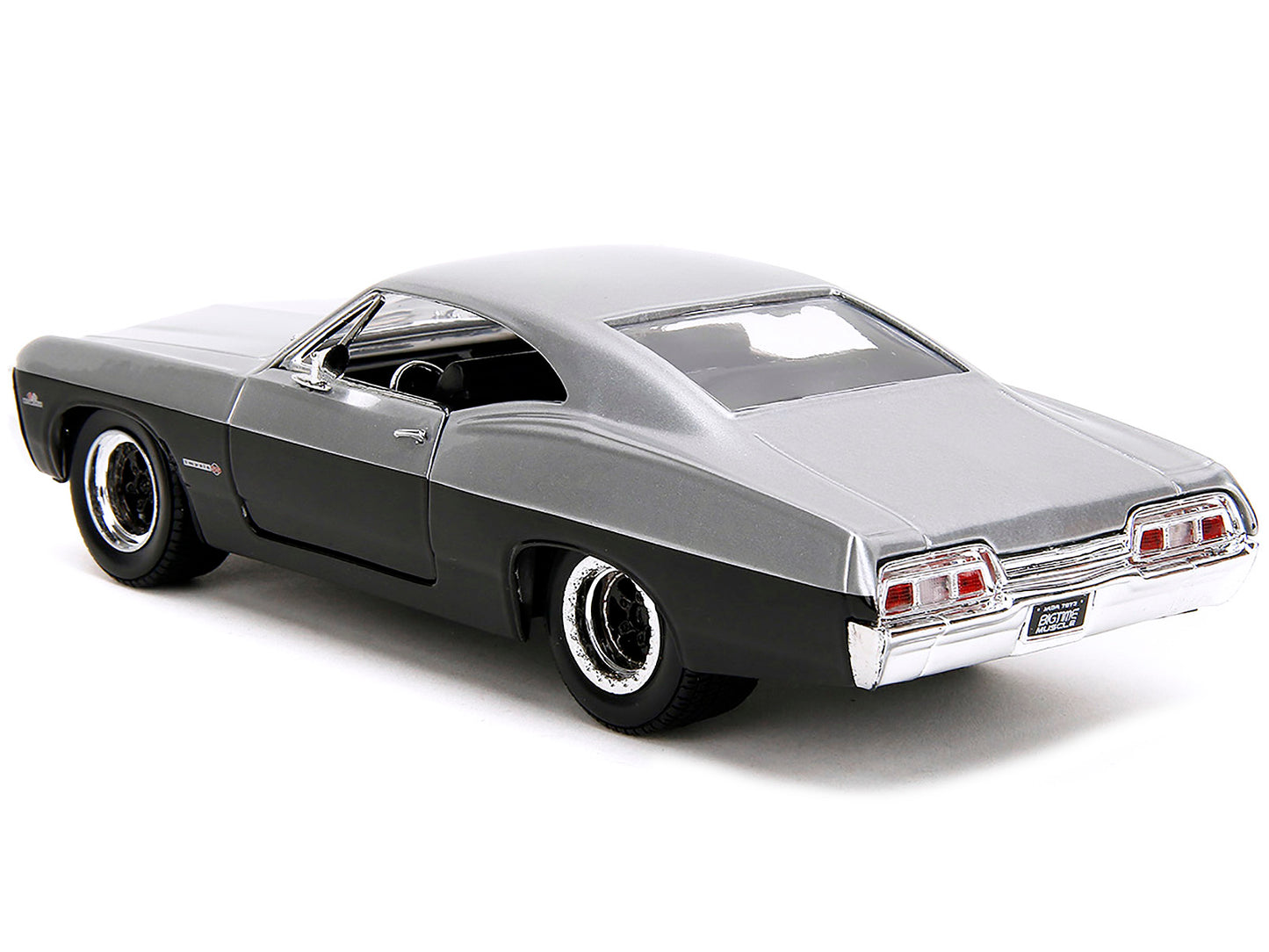 1967 Chevrolet Impala SS Silver Metallic and Black "Bigtime Muscle" Series 1/24 Diecast Model Car by Jada <h2>1967 Jada</h2> <p>High-quality perfect for collectors enthusiasts. Features detailed inter