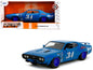 1972 Plymouth GTX #34 Blue with Graphics "Bigtime Muscle" Series 1/24 Diecast Model Car by Jada <h2>1972 Jada</h2> <p>High-quality perfect for collectors and enthusiasts. Features detailed interior ex