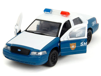 Rick Grimes' Ford Crown Victoria "Sheriff" Blue and White "The Walking Dead" (2010-2022) TV Series "Hollywood Rides" 1/32 Diecast Model Car by Jada <h2>Rick Jada</h2> <p>High-quality perfect for colle
