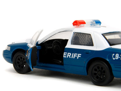 Rick Grimes' Ford Crown Victoria "Sheriff" Blue and White "The Walking Dead" (2010-2022) TV Series "Hollywood Rides" 1/32 Diecast Model Car by Jada <h2>Rick Jada</h2> <p>High-quality perfect for colle