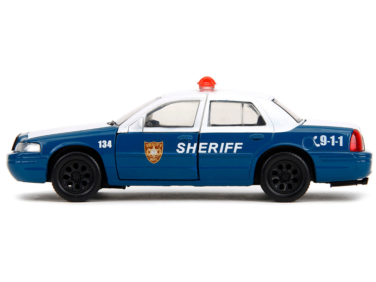 Rick Grimes' Ford Crown Victoria "Sheriff" Blue and White "The Walking Dead" (2010-2022) TV Series "Hollywood Rides" 1/32 Diecast Model Car by Jada <h2>Rick Jada</h2> <p>High-quality perfect for colle