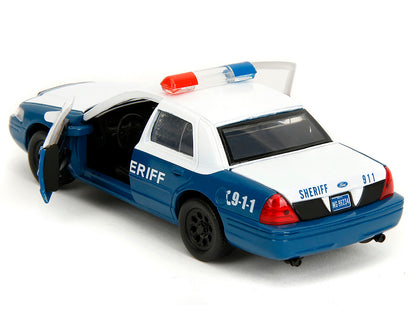 Rick Grimes' Ford Crown Victoria "Sheriff" Blue and White "The Walking Dead" (2010-2022) TV Series "Hollywood Rides" 1/32 Diecast Model Car by Jada <h2>Rick Jada</h2> <p>High-quality perfect for colle