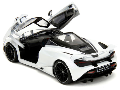 McLaren 720S White Metallic with Black Top "Pink Slips" Series 1/24 Diecast Model Car by Jada <h2>McLaren Jada</h2> <p>High-quality perfect for collectors and enthusiasts. Features detailed interior e