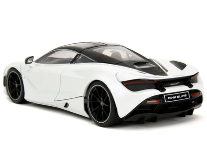 McLaren 720S White Metallic with Black Top "Pink Slips" Series 1/24 Diecast Model Car by Jada <h2>McLaren Jada</h2> <p>High-quality perfect for collectors and enthusiasts. Features detailed interior e
