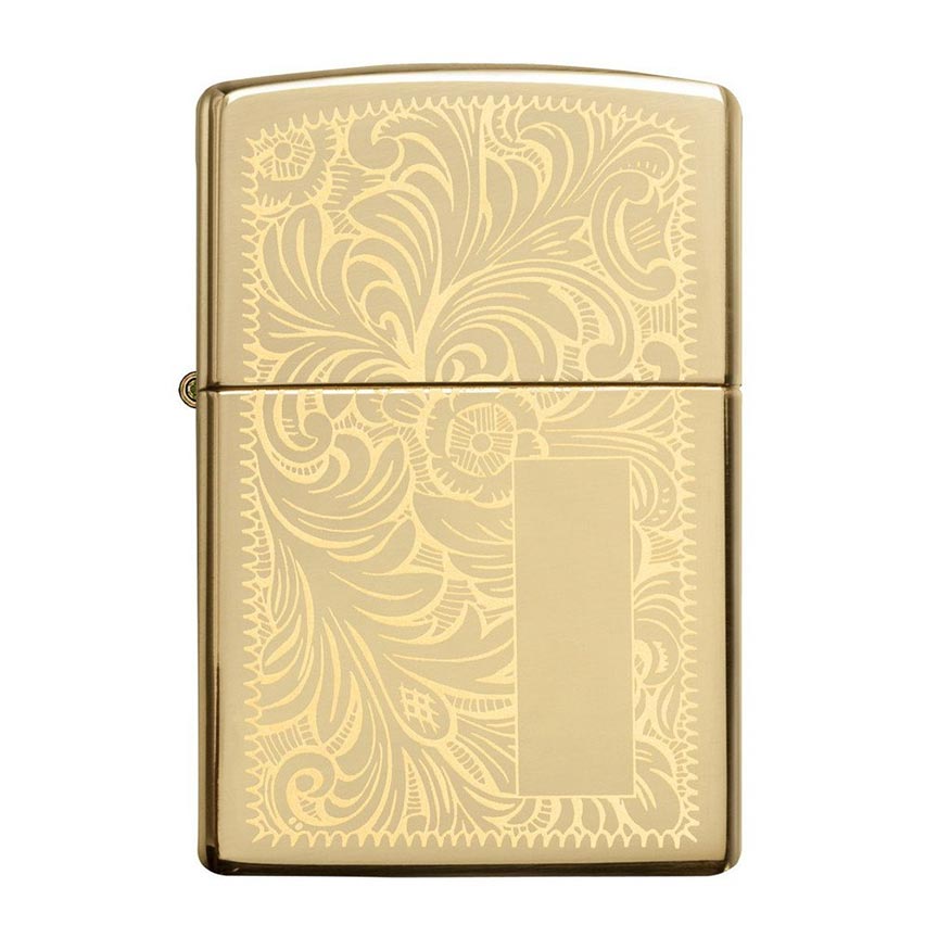 Zippo Windproof Lighter Venetian L&M High Polish Brass (Venetian Brass)