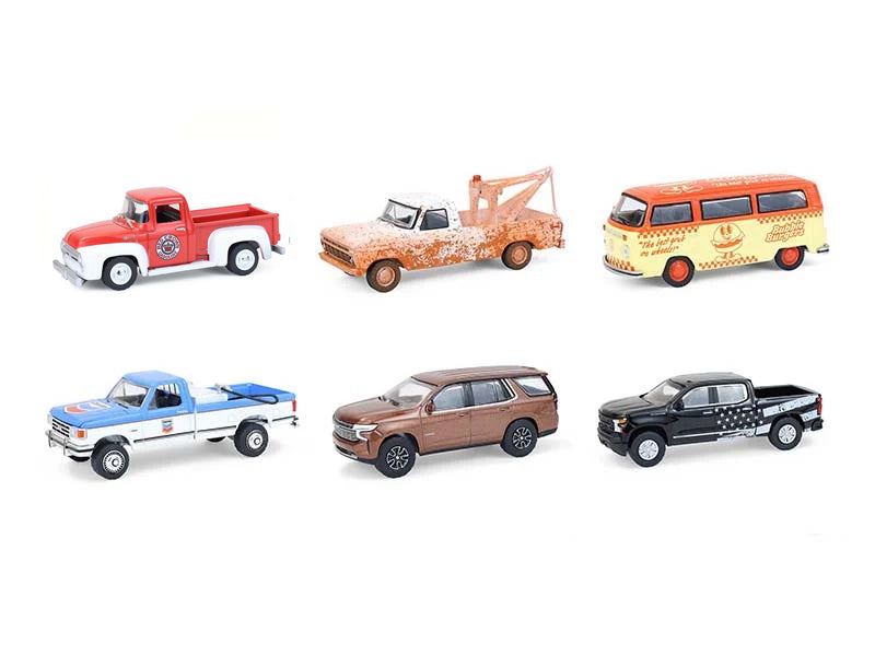 GreenLight "Blue Collar Collection" Series 14 Set of 6 pieces 1/64 Diecast Model Cars by <h2>"Blue Greenlight</h2> <p>High-quality car perfect for collectors and enthusiasts. Features detailed interio