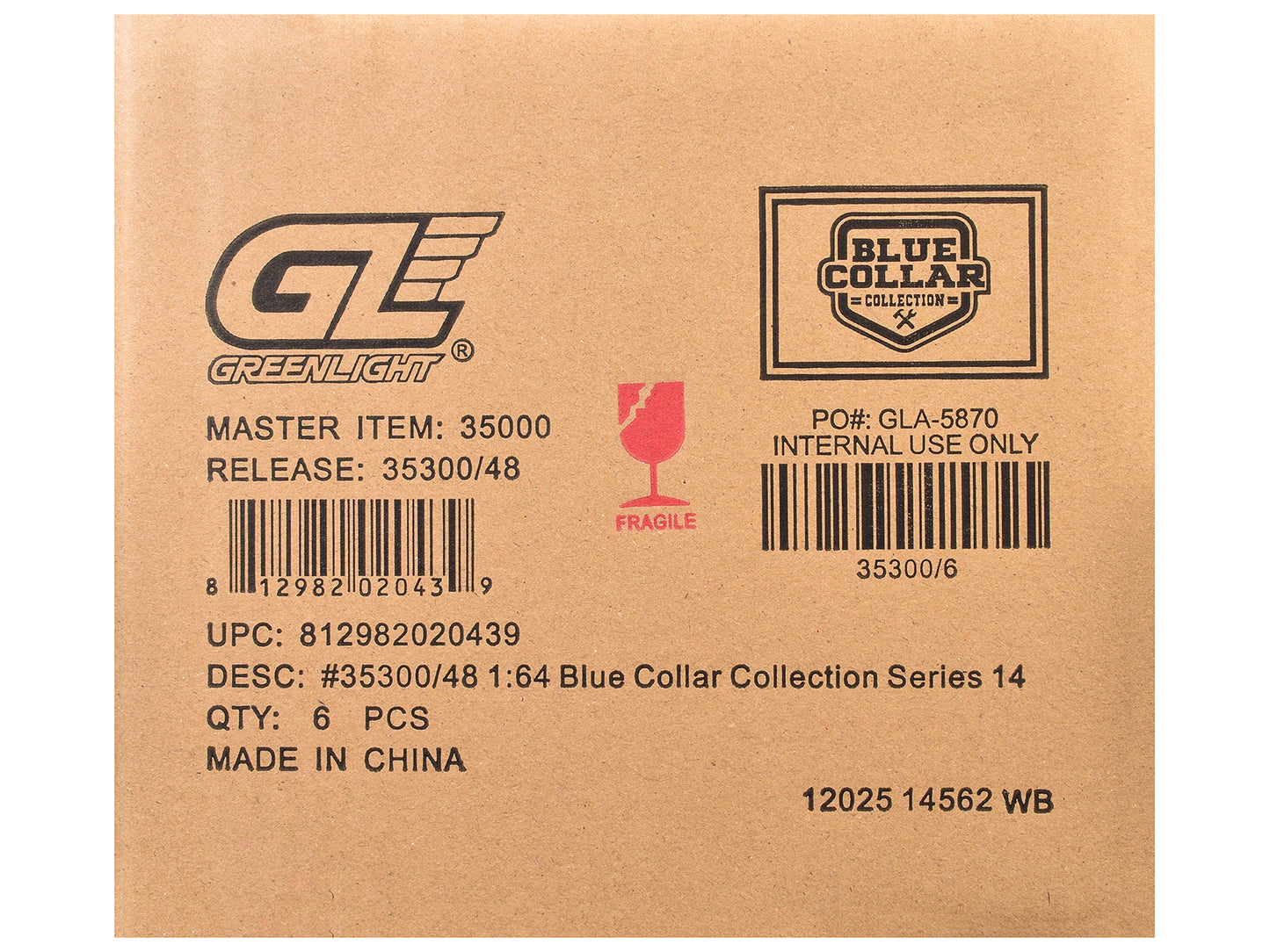GreenLight "Blue Collar Collection" Series 14 Set of 6 pieces 1/64 Diecast Model Cars by <h2>"Blue Greenlight</h2> <p>High-quality car perfect for collectors and enthusiasts. Features detailed interio