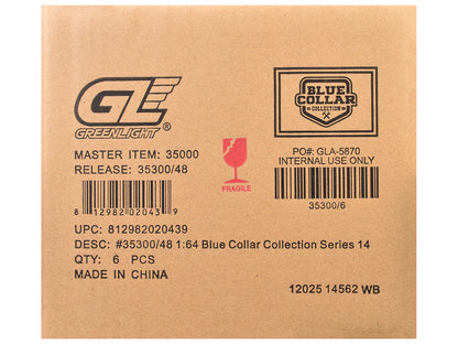 GreenLight "Blue Collar Collection" Series 14 Set of 6 pieces 1/64 Diecast Model Cars by <h2>"Blue Greenlight</h2> <p>High-quality car perfect for collectors and enthusiasts. Features detailed interio