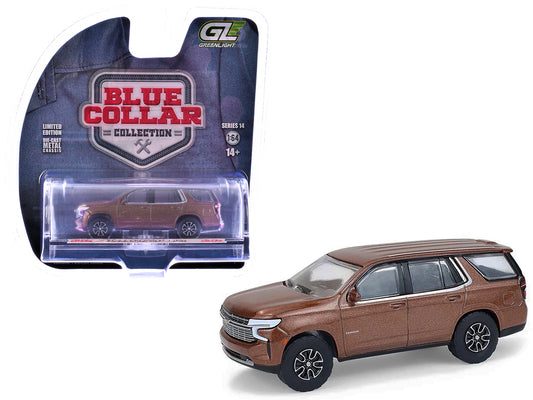 2022 Chevrolet Tahoe Auburn Metallic "Blue Collar Collection" Series 14 1/64 T&y Diecast Model Car by Greenlight