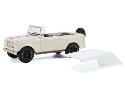 GreenLight 1967 International Scout 800 Sportop Cream with Brown Stripes and White Top "All Terrain" Series 17 1/64 Diecast Model Car by <h2>1967 Greenlight</h2> <p>High-quality perfect for collectors