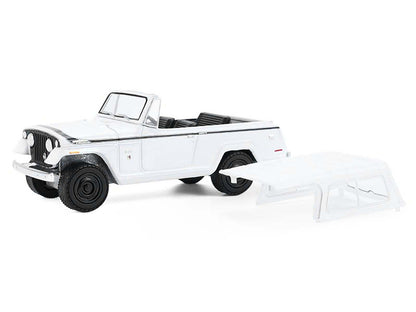 GreenLight 1971 Jeep Jeepster Commando White with Black Stripes "All Terrain" Series 17 1/64 Diecast Model Car by <h2>1971 Greenlight</h2> <p>High-quality perfect for collectors and enthusiasts. Featu