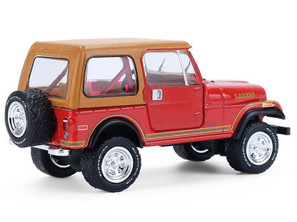 GreenLight 1980 Jeep CJ-7 Laredo Red with Tan Top "All Terrain" Series 17 1/64 Diecast Model Car by <h2>1980 Greenlight</h2> <p>High-quality perfect for collectors and enthusiasts. Features detailed i