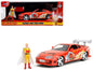 1995 Toyota Supra Red with Graphics and Saitama Diecast Figure "One Punch Man" (2015-2019) TV Series 1/24 Model by Jada <h2>1995 Jada</h2> <p>High-quality car perfect for collectors enthusiasts. Featu