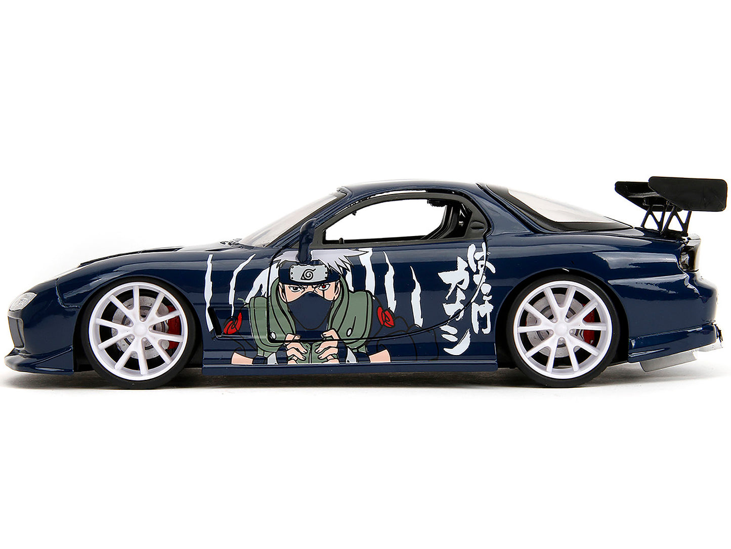1993 Mazda RX-7 Dark Blue with Graphics and Kakashi Hatake Diecast Figure "Naruto Shippuden" (2009-2017) TV Series "Anime Hollywood Rides" 1/24 Model Car by Jada <h2>1993 Jada</h2> <p>High-quality per