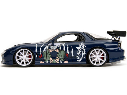 1993 Mazda RX-7 Dark Blue with Graphics and Kakashi Hatake Diecast Figure "Naruto Shippuden" (2009-2017) TV Series "Anime Hollywood Rides" 1/24 Model Car by Jada <h2>1993 Jada</h2> <p>High-quality per