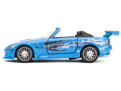2001 Honda S2000 Convertible Blue with Graphics "Fast & Furious Remix - 25th Anniversary" Series 1/32 Diecast Model Car by Jada <h2>2001 Jada</h2> <p>High-quality perfect for collectors and enthusiast