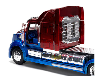 Western Star 57X Truck Tractor "Spider-Man" Blue and Red Metallic "Hollywood Rides" Series 1/24 Diecast Model by Jada <h2>Western Jada</h2> <p>High-quality car perfect for collectors enthusiasts. Feat