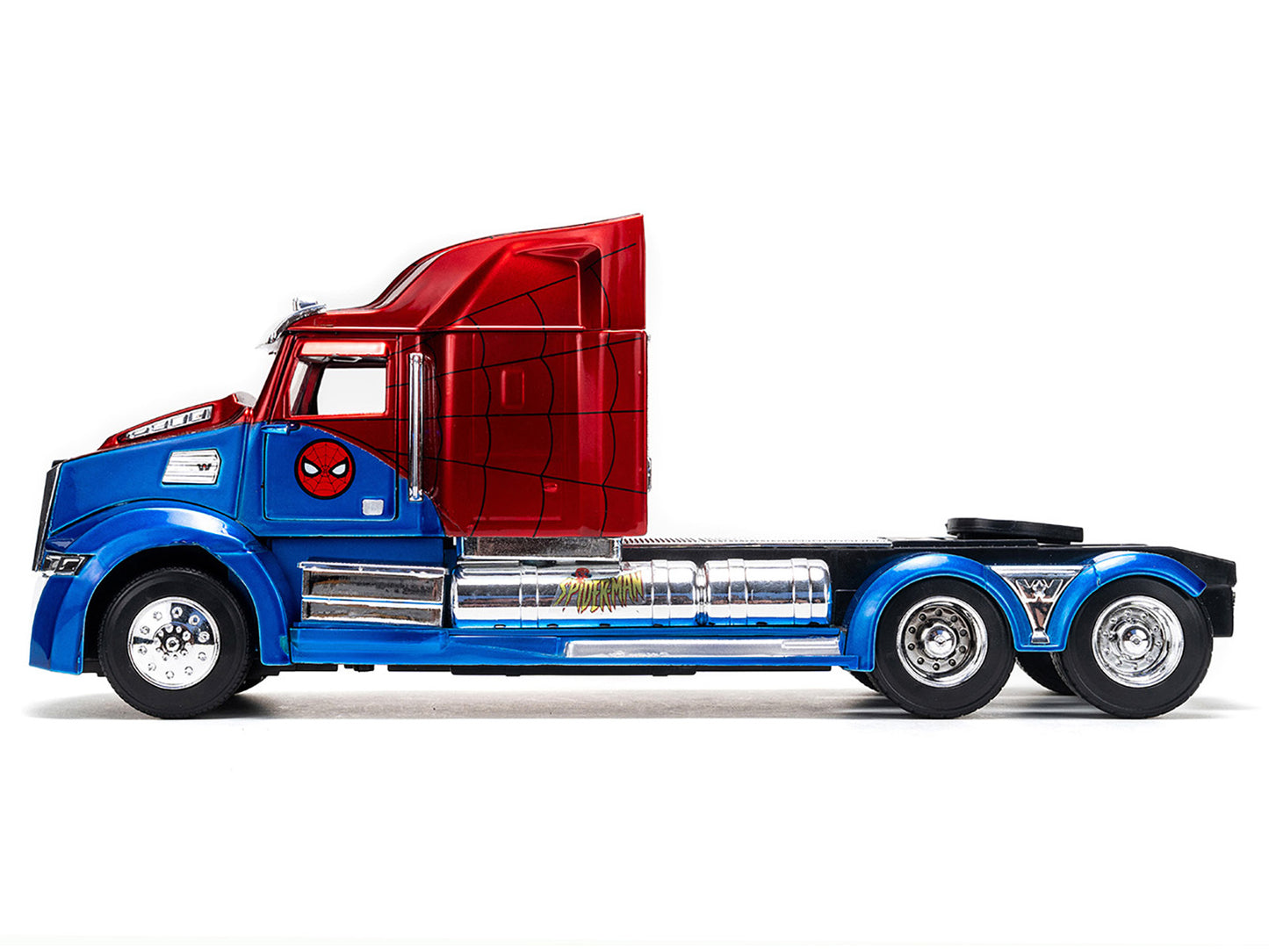 Western Star 57X Truck Tractor "Spider-Man" Blue and Red Metallic "Hollywood Rides" Series 1/24 Diecast Model by Jada <h2>Western Jada</h2> <p>High-quality car perfect for collectors enthusiasts. Feat