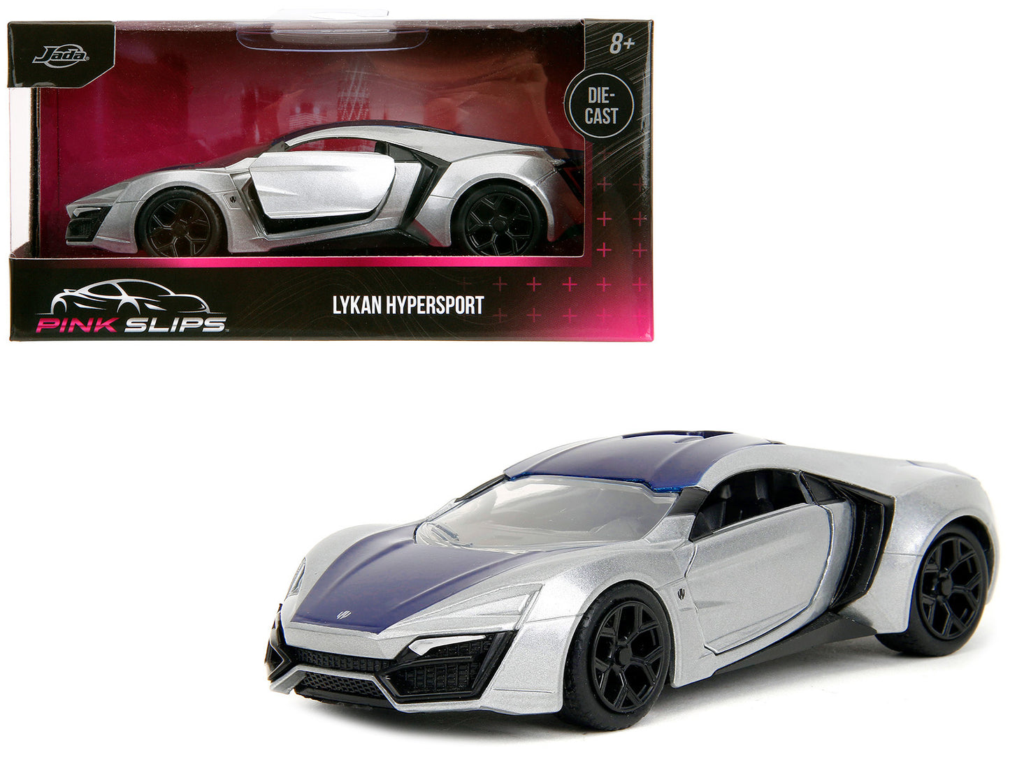 Lykan Hypersport Silver Metallic and Purple "Pink Slips" Series 1/32 Diecast Model Car by Jada <h2>Lykan Jada</h2> <p>High-quality perfect for collectors enthusiasts. Features detailed interior exteri