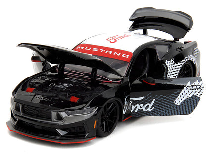2024 Ford Mustang Dark Horse Black with White Top and "Mustang Graphics" "Bigtime Muscle" Series 1/24 Diecast Model Car by Jada <h2>2024 Jada</h2> <p>High-quality perfect for collectors enthusiasts. F