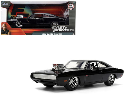 1970 Dodge Charger R/T Black "Furious 7" (2015) Movie "Fast & Furious" Series 1/24 Diecast Model Car by Jada <h2>1970 Jada</h2> <p>High-quality perfect for collectors and enthusiasts. Features detaile