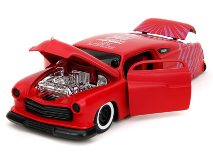 1951 Mercury Matt Red with Purple Stripes and Creep Diecast Figure "Creepshow" (1982) Movie "Hollywood Rides" Series 1/24 Model Car by Jada <h2>1951 Jada</h2> <p>High-quality perfect for collectors en