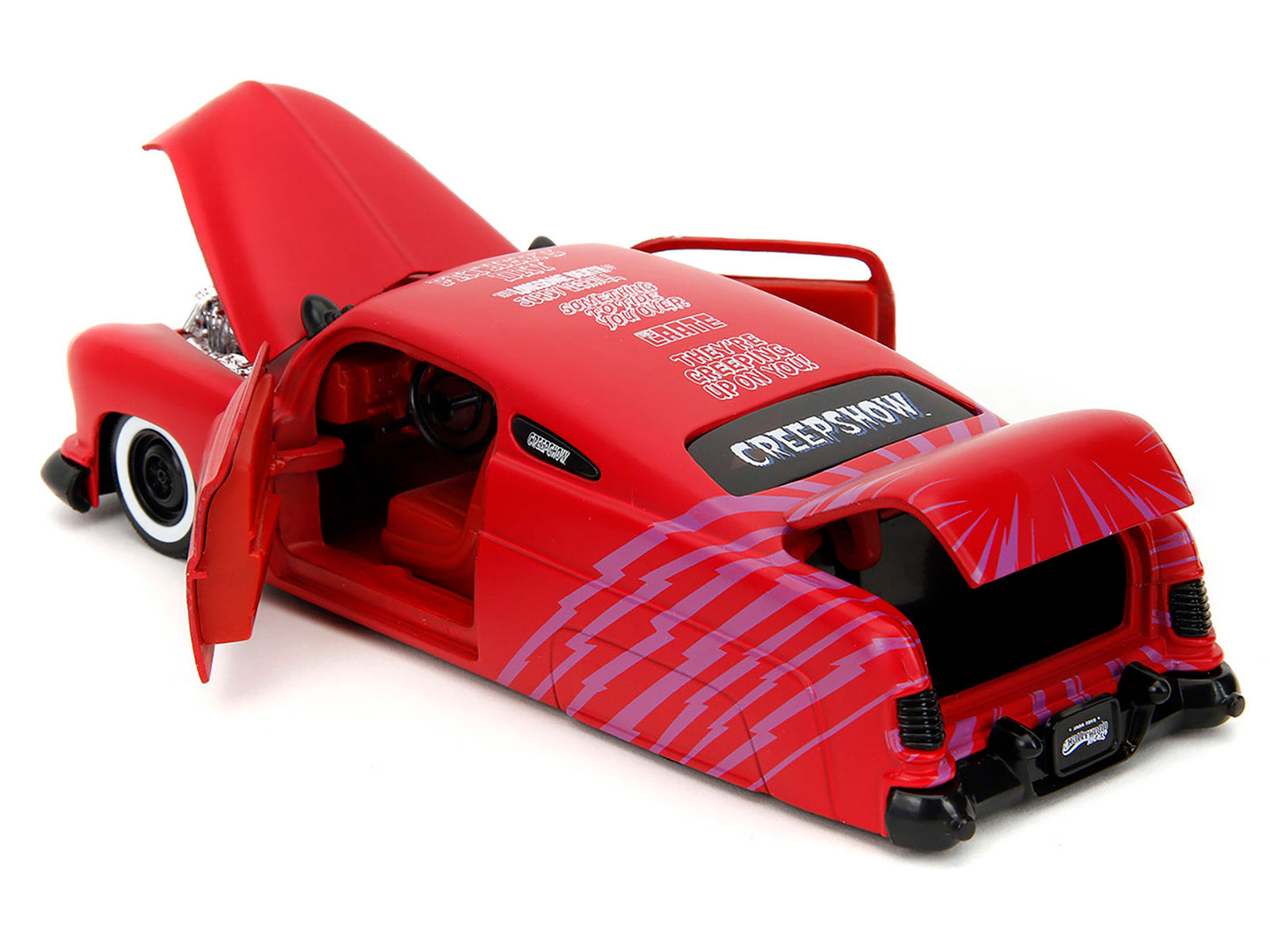 1951 Mercury Matt Red with Purple Stripes and Creep Diecast Figure "Creepshow" (1982) Movie "Hollywood Rides" Series 1/24 Model Car by Jada <h2>1951 Jada</h2> <p>High-quality perfect for collectors en