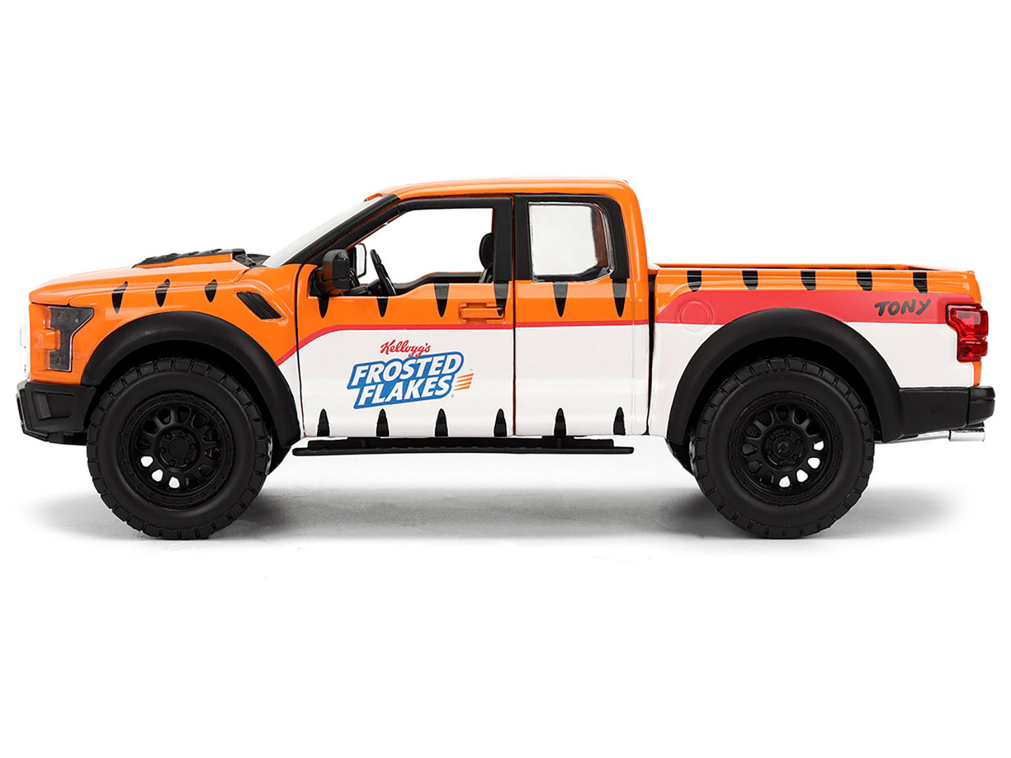 2017 Ford F-150 Raptor Pickup Truck "Frosted Flakes" Orange with Graphics and Tony the Tiger Diecast Figure "Hollywood Rides" Series 1/24 Model Car by Jada <h2>2017 Jada</h2> <p>High-quality perfect f