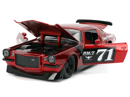 1971 Chevrolet Camaro #71 Red Metallic with Black Stripes "Bigtime Muscle" Series 1/24 Diecast Model Car by Jada <h2>1971 Jada</h2> <p>High-quality perfect for collectors and enthusiasts. Features det
