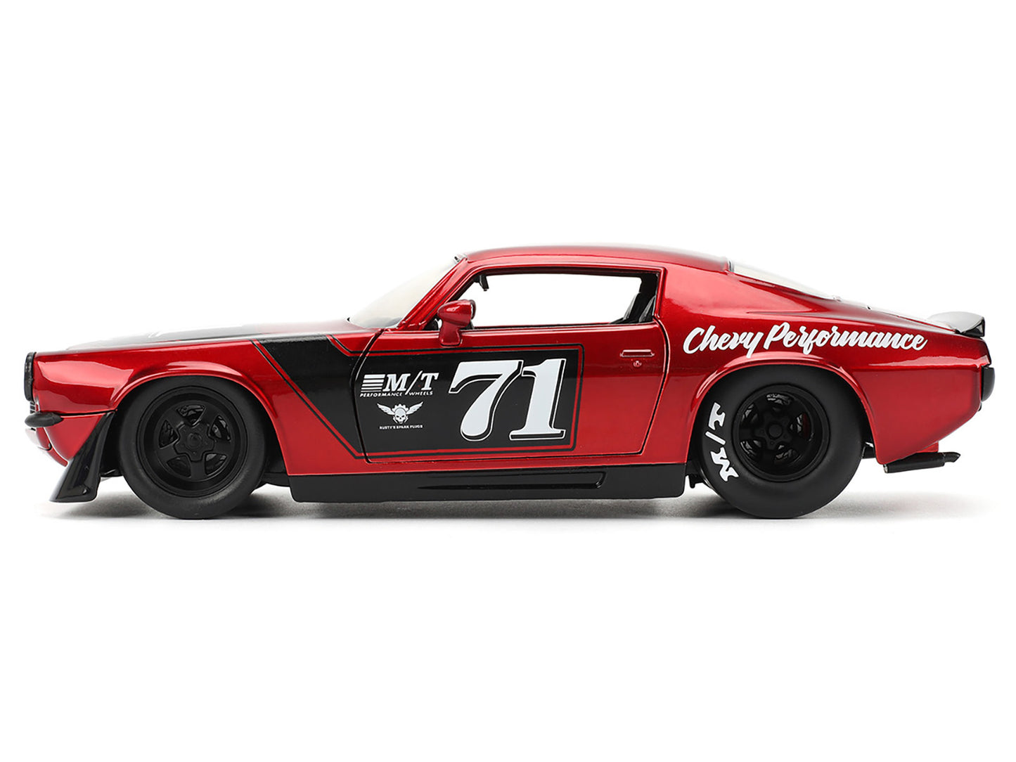 1971 Chevrolet Camaro #71 Red Metallic with Black Stripes "Bigtime Muscle" Series 1/24 Diecast Model Car by Jada <h2>1971 Jada</h2> <p>High-quality perfect for collectors and enthusiasts. Features det