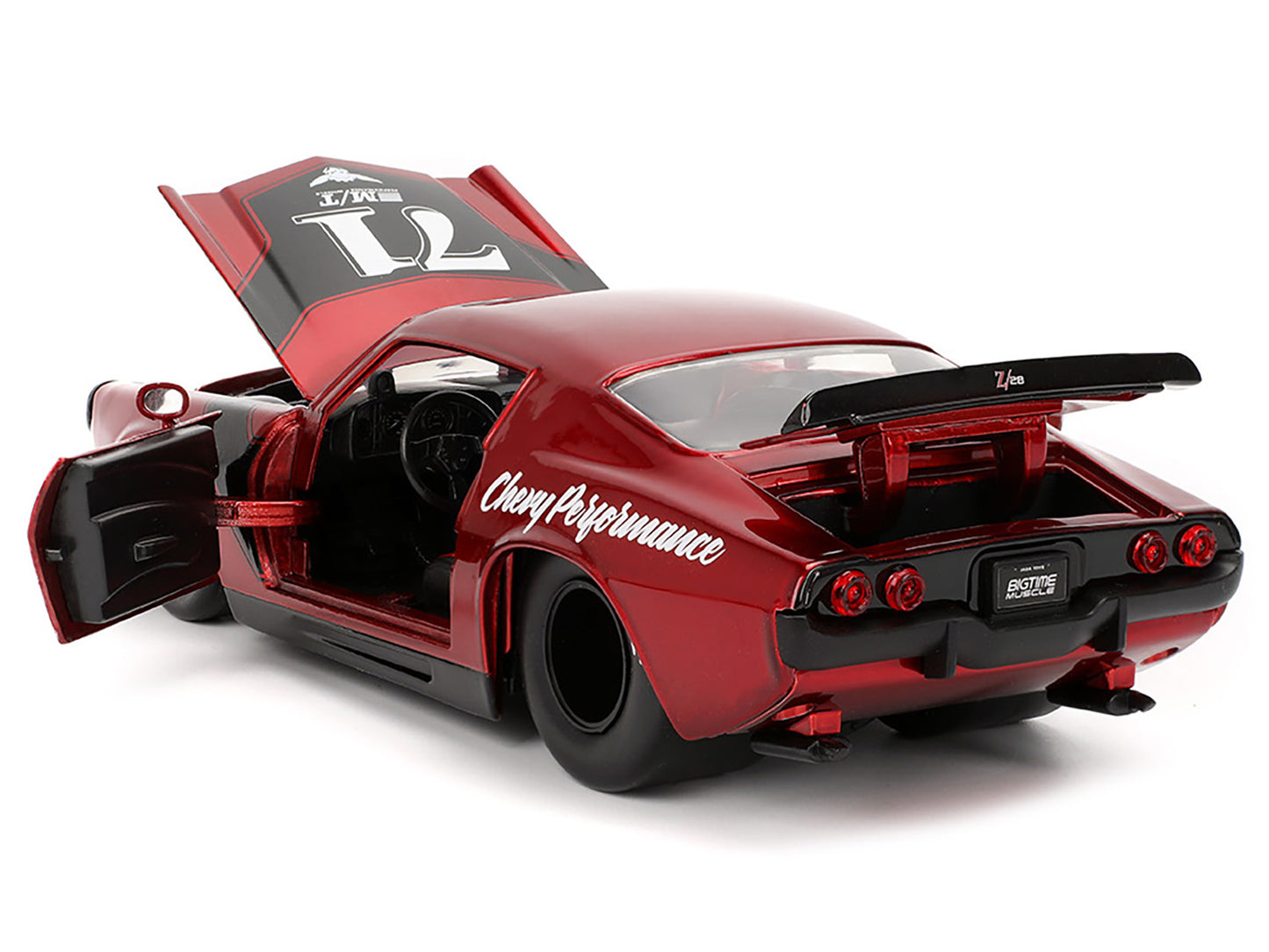 1971 Chevrolet Camaro #71 Red Metallic with Black Stripes "Bigtime Muscle" Series 1/24 Diecast Model Car by Jada <h2>1971 Jada</h2> <p>High-quality perfect for collectors and enthusiasts. Features det