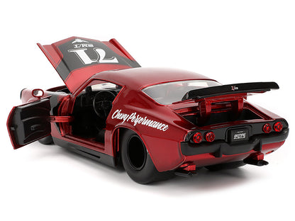 1971 Chevrolet Camaro #71 Red Metallic with Black Stripes "Bigtime Muscle" Series 1/24 Diecast Model Car by Jada <h2>1971 Jada</h2> <p>High-quality perfect for collectors and enthusiasts. Features det