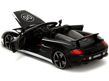 Porsche Carrera GT Convertible #05 Black with White Graphics "Hyper-Spec" Series 1/24 Diecast Model Car by Jada <h2>Porsche Jada</h2> <p>High-quality perfect for collectors and enthusiasts. Features d