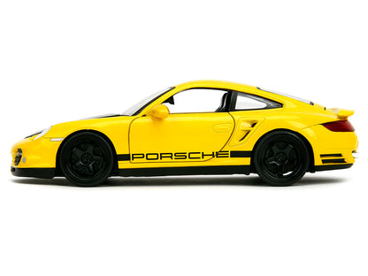 Porsche 911 Turbo (997) Yellow with Carbon Hood "Hyper-Spec" Series 1/24 Diecast Model Car by Jada <h2>Porsche Jada</h2> <p>High-quality perfect for collectors and enthusiasts. Features detailed inter