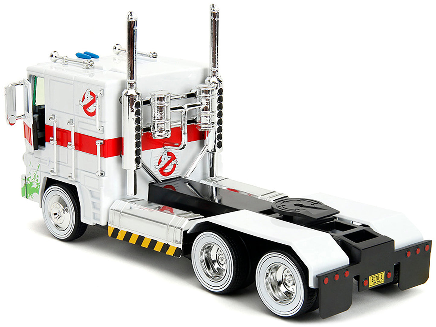 G1 Autobot Optimus Prime Truck White with Robot on Chassis from "Transformers" TV Series - "Ghostbusters" (1984) Movie Crossover "Hollywood Rides" 1/24 Diecast Model by Jada <h2>G1 Jada</h2> <p>High-q