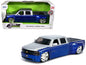 1999 Chevrolet Silverado Dually Pickup Truck Blue Metallic and Silver with Custom KMC Wheels "Just Trucks" Series 1/24 Diecast Model Car by Jada <h2>1999 Jada</h2> <p>High-quality perfect for collecto