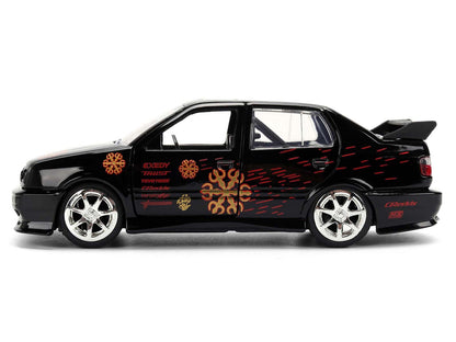 Volkswagen Jetta Black with Graphics "Fast & Furious Remix - 25th Anniversary" Series 1/32 Diecast Model Car by Jada <h2>Volkswagen Jada</h2> <p>High-quality perfect for collectors and enthusiasts. Fe