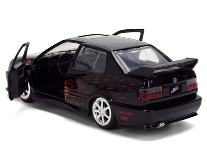 Volkswagen Jetta Black with Graphics "Fast & Furious Remix - 25th Anniversary" Series 1/32 Diecast Model Car by Jada <h2>Volkswagen Jada</h2> <p>High-quality perfect for collectors and enthusiasts. Fe