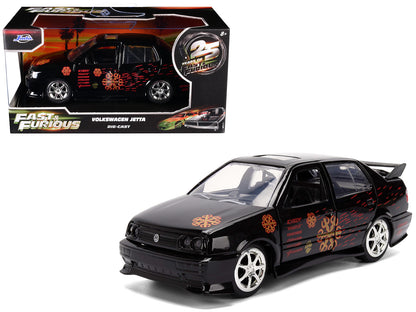 Volkswagen Jetta Black with Graphics "Fast & Furious Remix - 25th Anniversary" Series 1/32 Diecast Model Car by Jada <h2>Volkswagen Jada</h2> <p>High-quality perfect for collectors and enthusiasts. Fe
