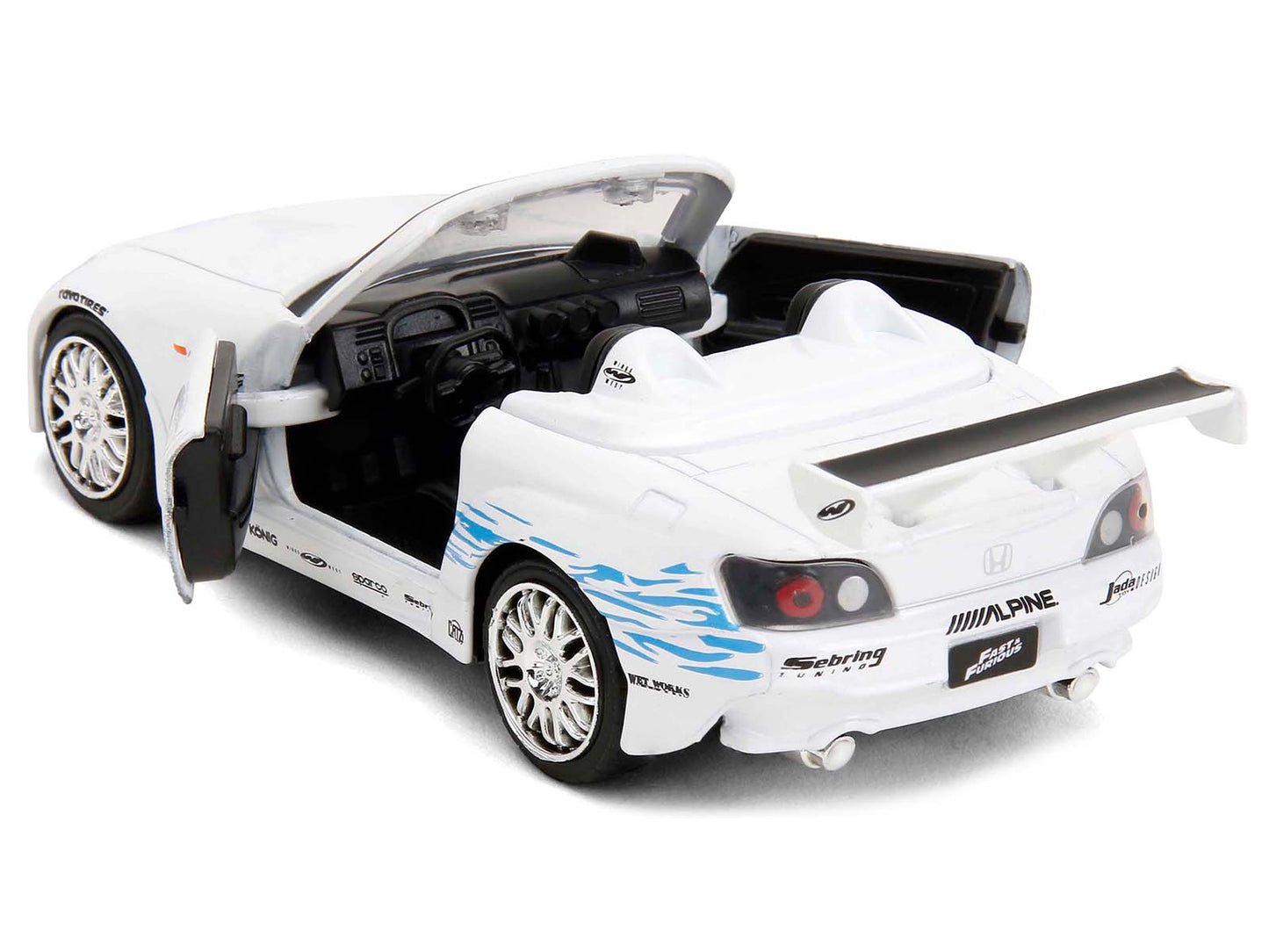 2001 Honda S2000 Convertible White with Graphics "Fast & Furious Remix - 25th Anniversary" Series 1/32 Diecast Model Car by Jada <h2>2001 Jada</h2> <p>High-quality perfect for collectors and enthusias