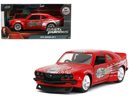 1974 Mazda RX-3 Red with Graphics "Fast & Furious" Series 1/32 Diecast Model Car by Jada <h2>1974 Jada</h2> <p>High-quality perfect for collectors and enthusiasts. Features detailed interior exterior