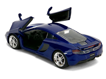 McLaren MP4.12C Blue Metallic "Furious 7" (2015) Movie "Fast & Furious" Series 1/32 Diecast Model Car by Jada