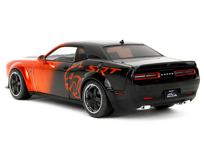 Dodge Challenger SRT Hellcat Orange Metallic and Black "Pink Slips" Series 1/18 Diecast Model Car by Jada <h2>Dodge Jada</h2> <p>High-quality perfect for collectors enthusiasts. Features detailed inte