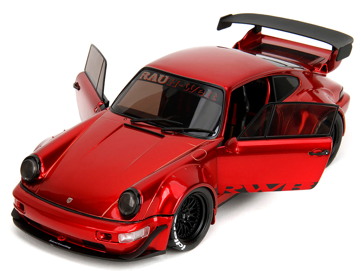 RWB Body Kit Red Metallic with Black Stripes "Pink Slips" Series 1/18 Diecast Model Car by Jada <h2>RWB Jada</h2> <p>High-quality perfect for collectors and enthusiasts. Features detailed interior ext