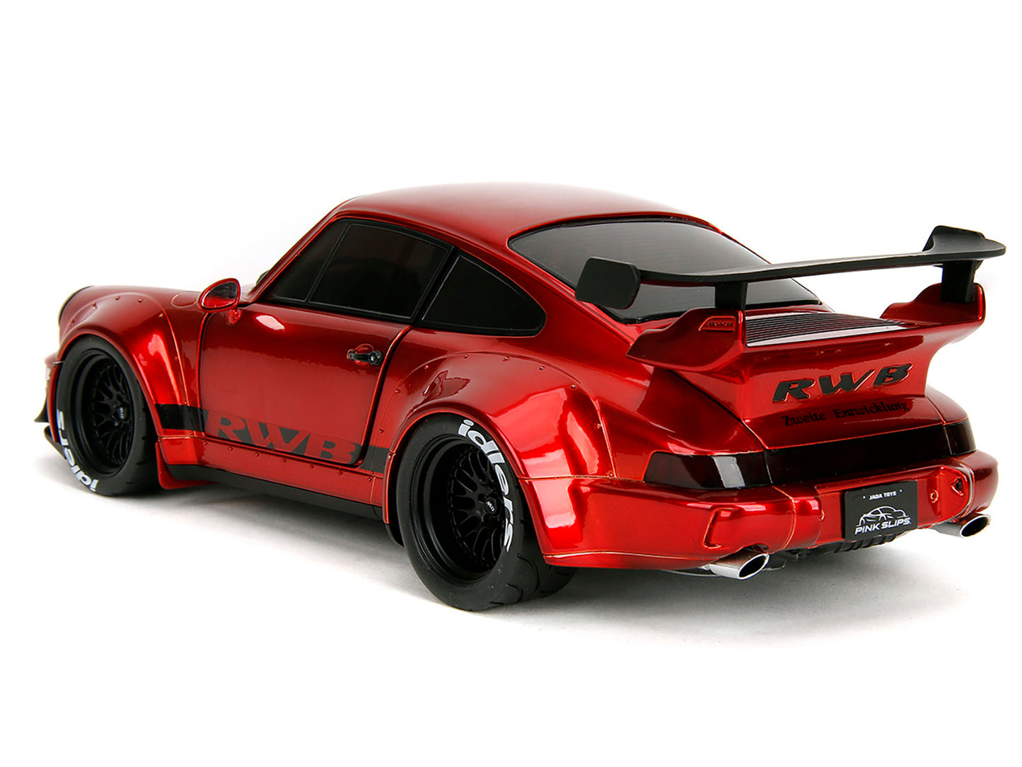 RWB Body Kit Red Metallic with Black Stripes "Pink Slips" Series 1/18 Diecast Model Car by Jada <h2>RWB Jada</h2> <p>High-quality perfect for collectors and enthusiasts. Features detailed interior ext